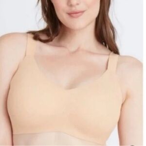 Knix V-neck Padded Evolution Bra Sz 2 Warm Sand